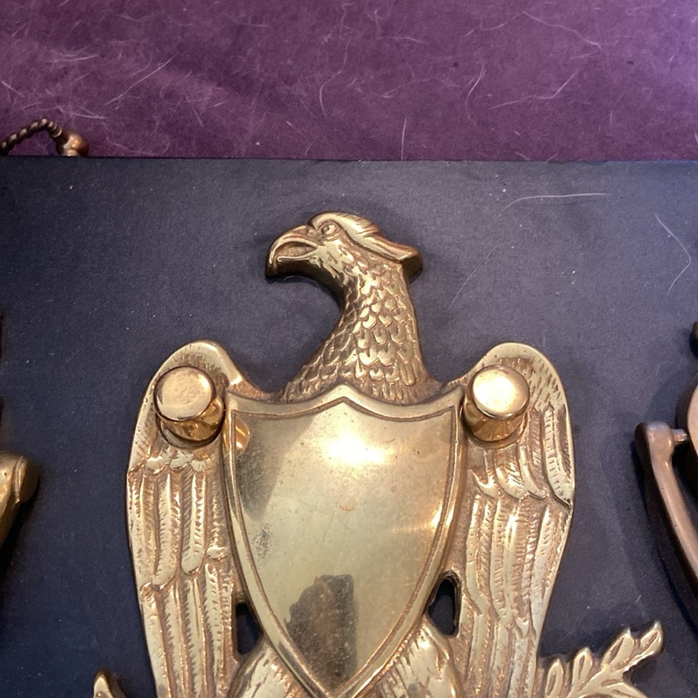Vintage solid brass door knocker